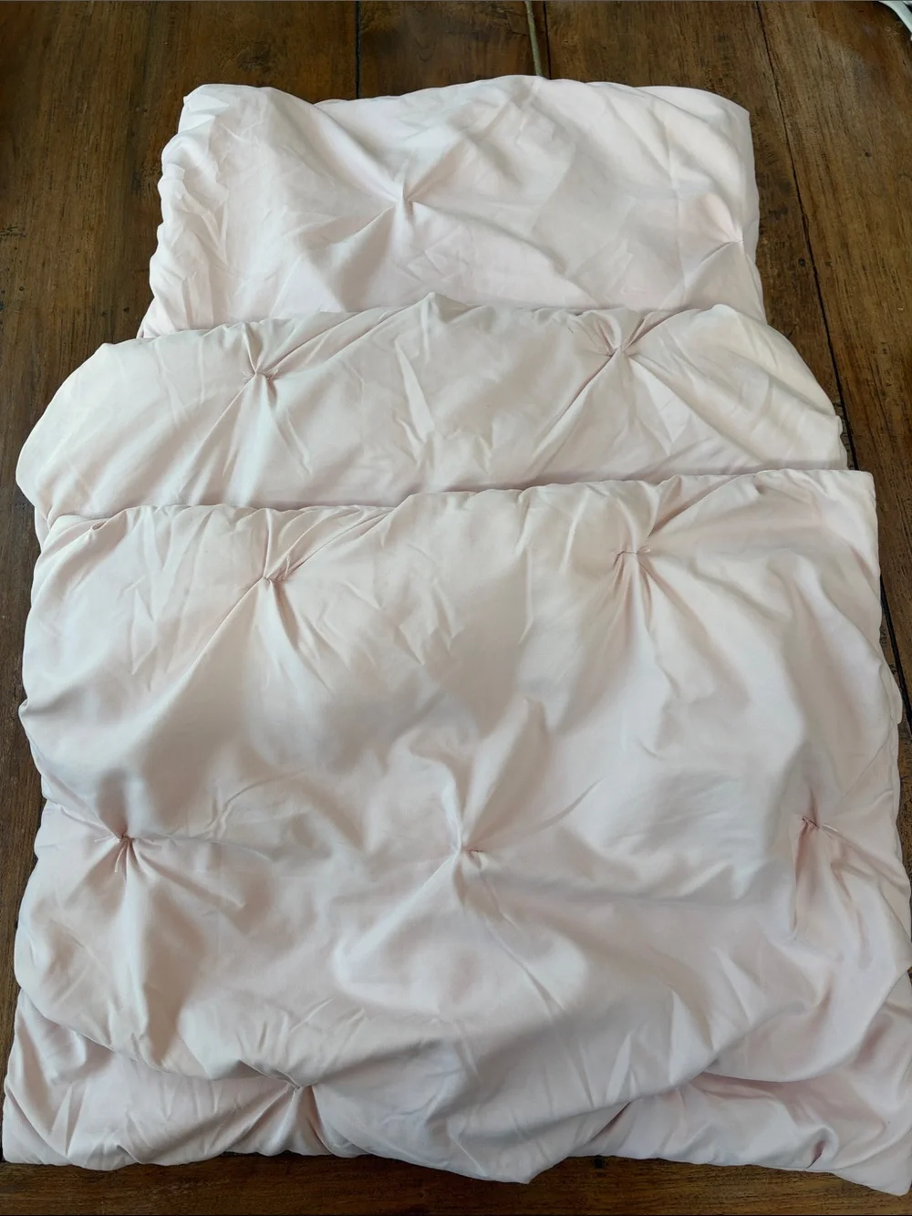 Pottery Barn Teen Blush Pintuck Comforter and Shams